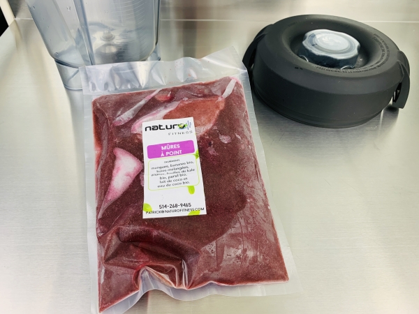 Commandez smoothie santé mûres à point