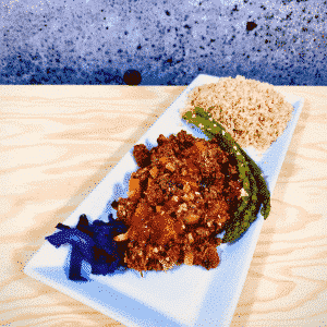 Commandez repas prêt à manger bœuf haché biologique Africain