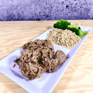 Commandez repas santé prêt à manger au bœuf effiloché-gingembre