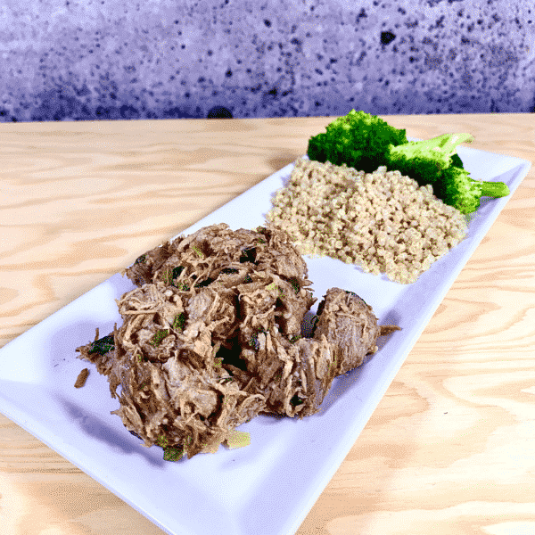 Commandez repas santé prêt à manger au bœuf effiloché-gingembre