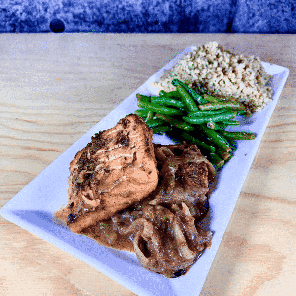 Commandez repas prêt à manger, saumon au miel