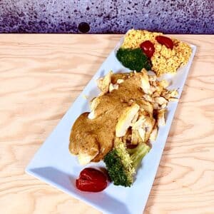 Commandez repas prêt à manger morue fenouil