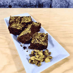 Commandez collation santé brownies Pistaches, sans lactose, sans gluten