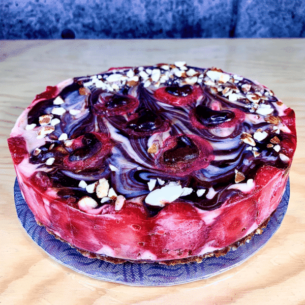 Dessert santé gâteau végétalien, sans lactose, sans gluten