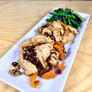 Prêt à manger, poulet biologique à la mexicaine